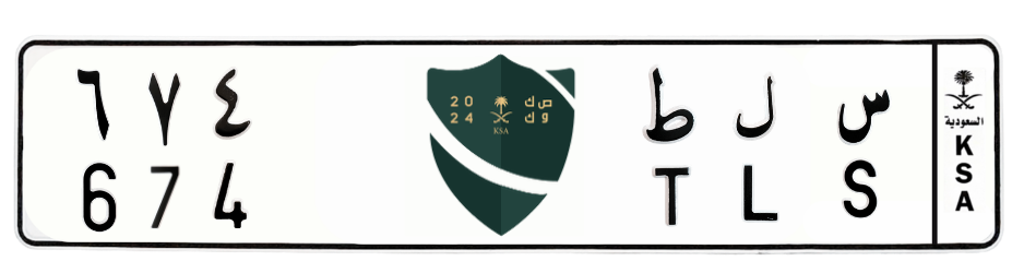 لوحة س ل ط 674